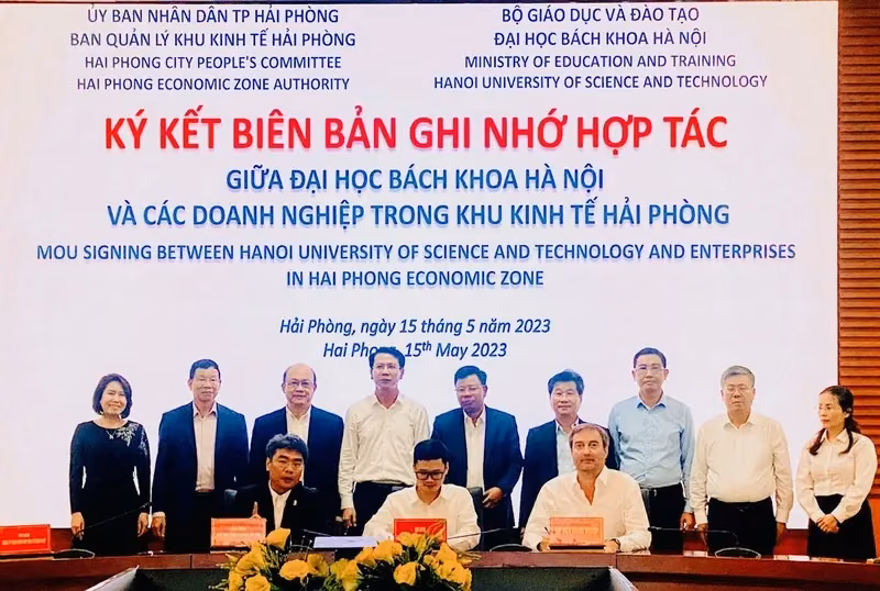 Đại học Bách khoa Hà Nội hợp tác với các doanh nghiệp trong Khu kinh tế Hải Phòng