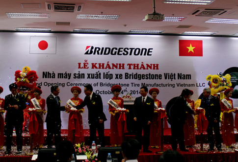 Nhà máy sản xuất lốp xe của Bridgestone tại Hải Phòng