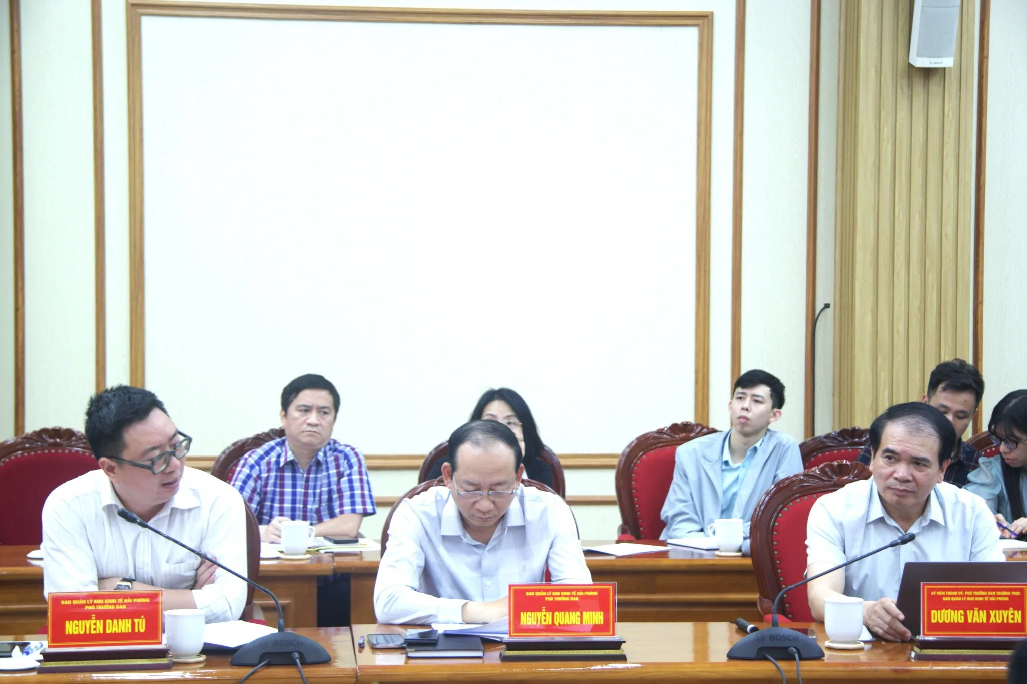 Ban Quản lý Khu kinh tế Hải Phòng làm việc với Công ty CP Đại An và Tập đoàn Jintian